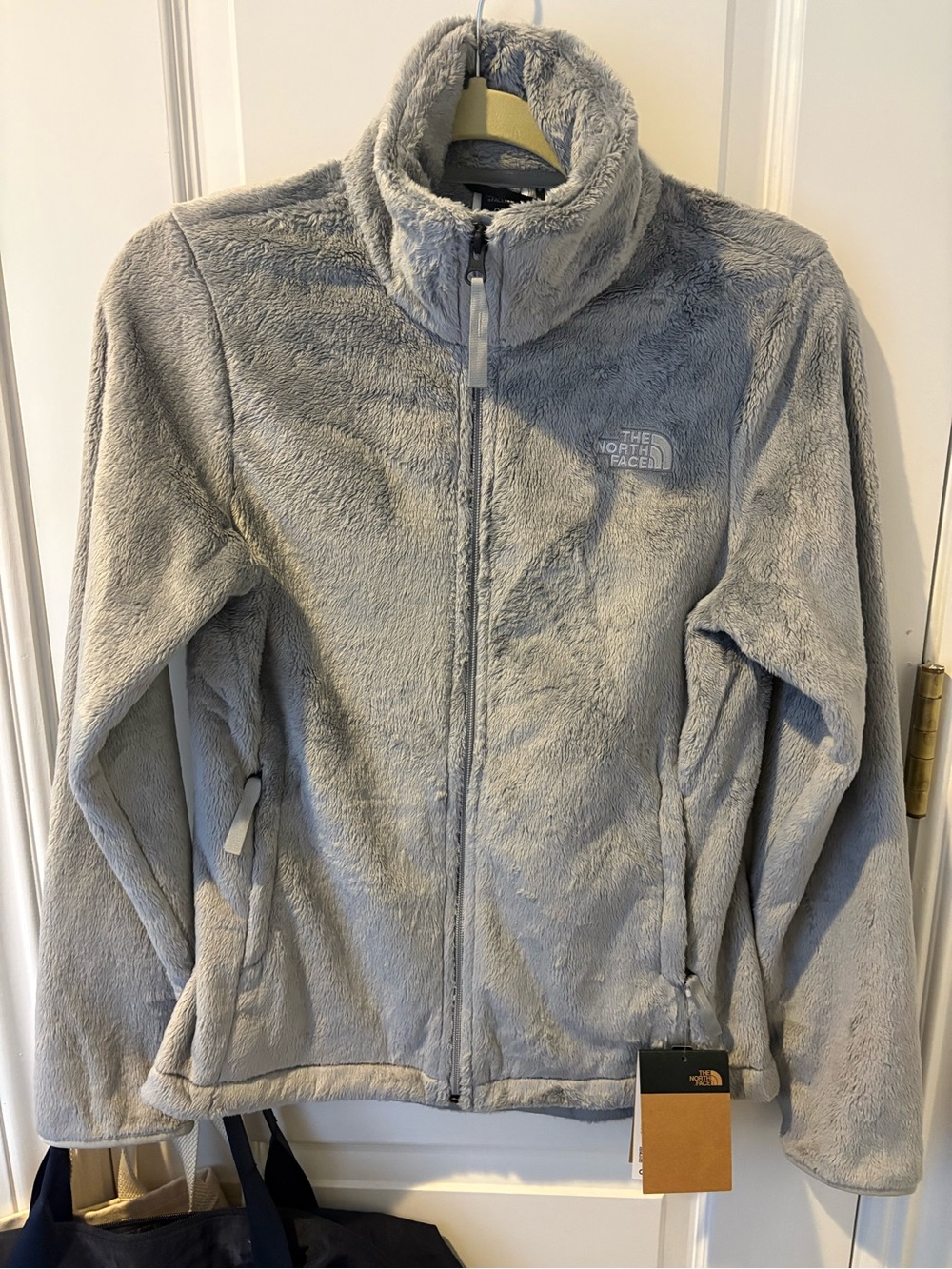 The North Face women’s ' Light Gray Fleece Jacket